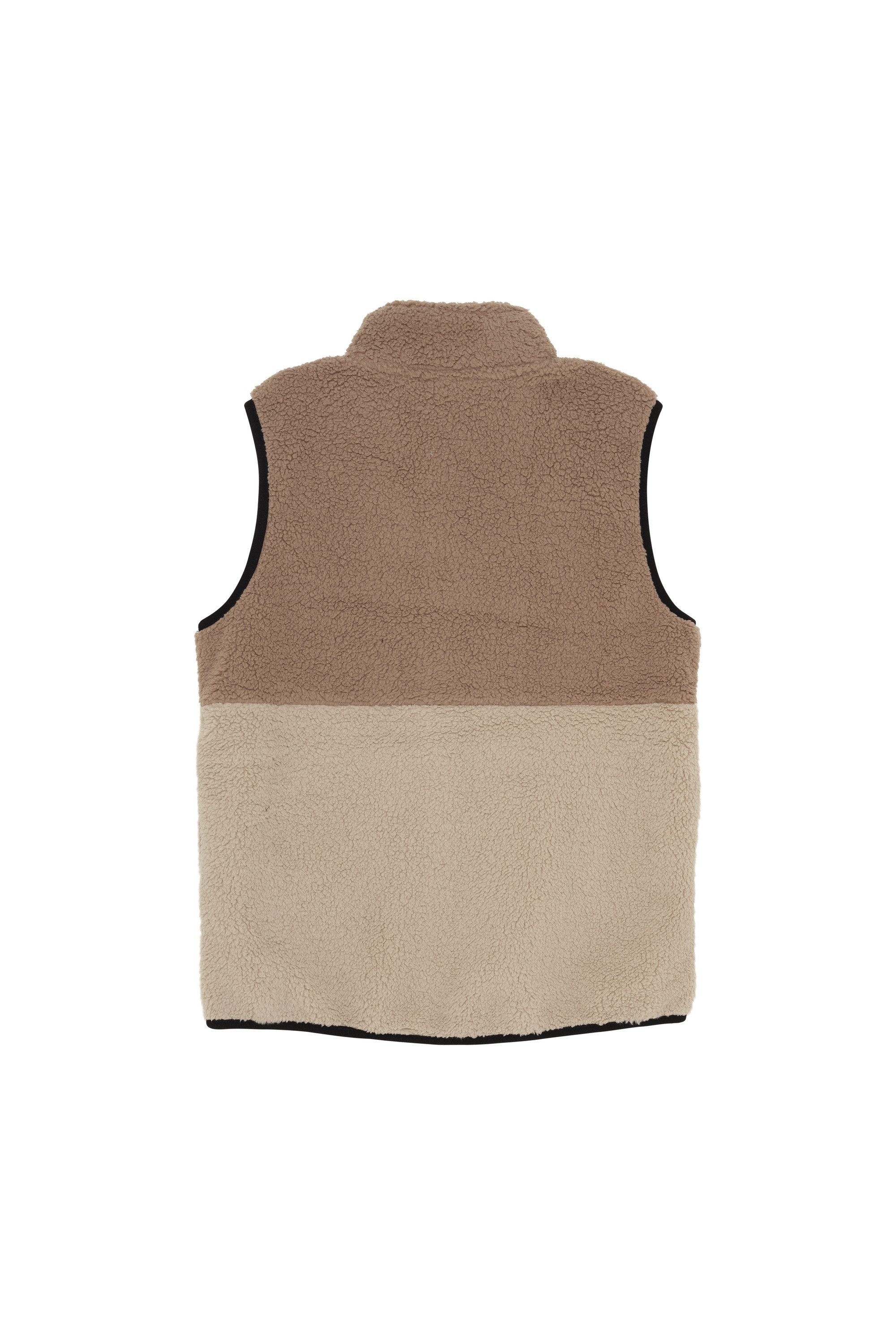 COLOR KIDS Plüschweste COFleece Vest Kuschelige Teddy-Weste mit praktischen Taschen