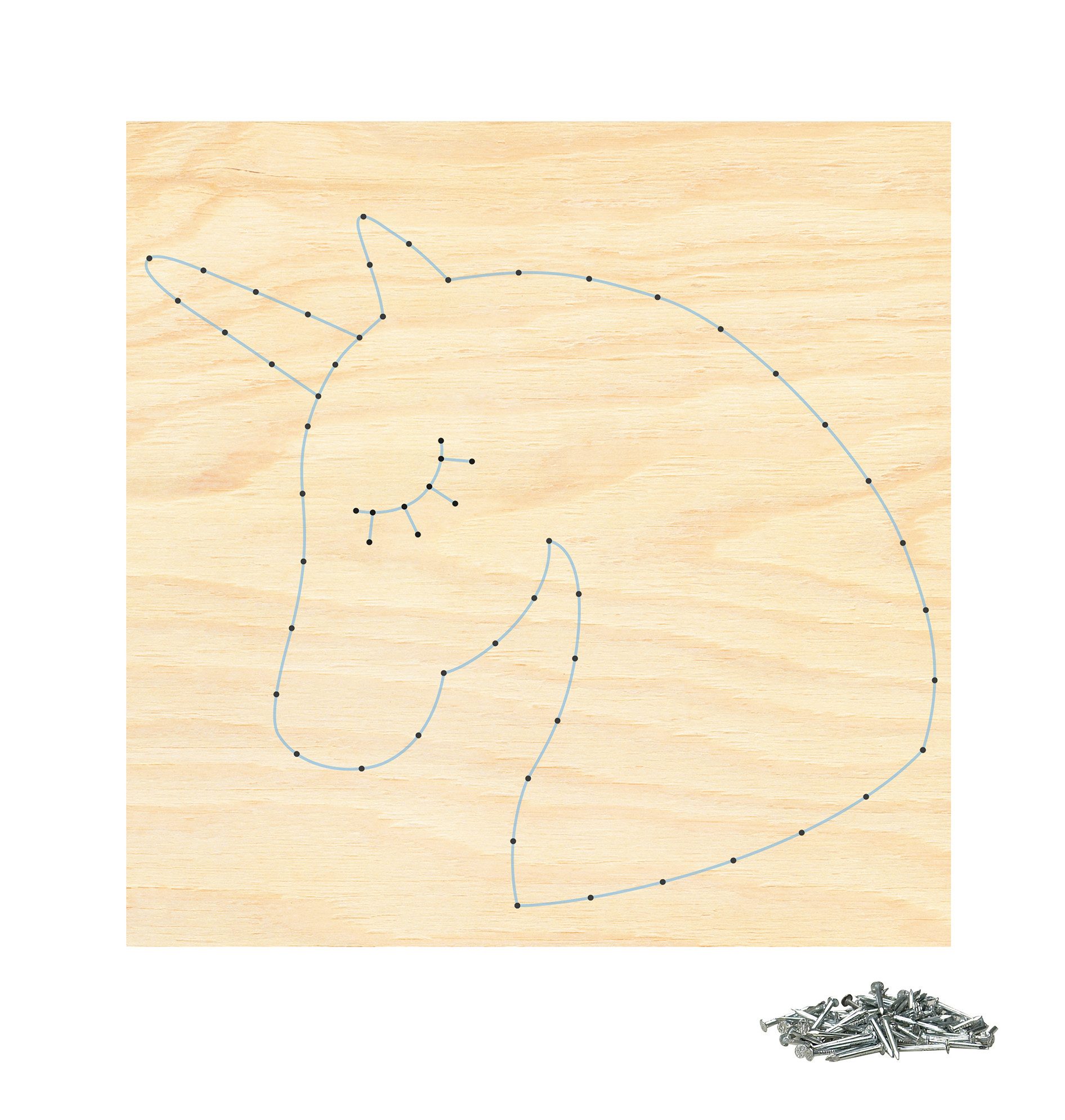 Pebaro Kreativset Nagelbild mit dem Motiv Einhorn, NB9