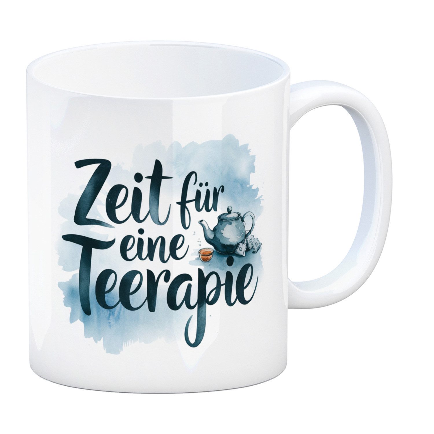 Tasse Zeit für eine Teerapie Kaffeebecher für Teetrinker