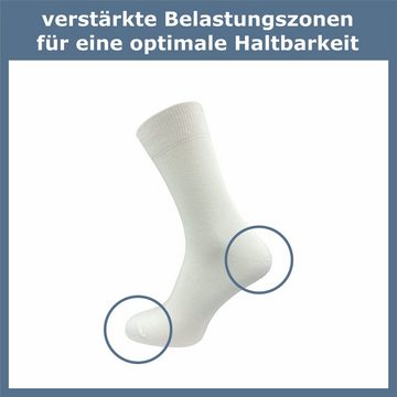 ca·wa·so Socken für Damen & Herren - bequem & weich - aus doppelt gekämmter Baumwolle (10 Paar) Socken in schwarz, bunt, grau, blau und weiteren Farben