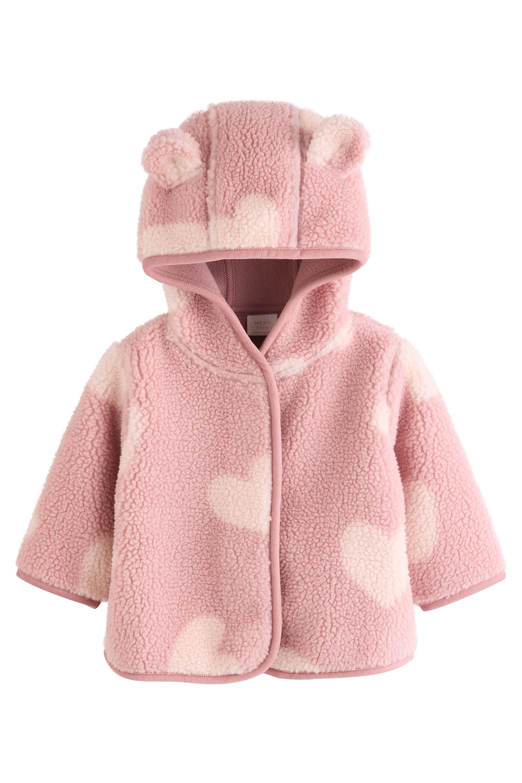 Next Fleecejacke Baby Jacke aus Borg (1-St)