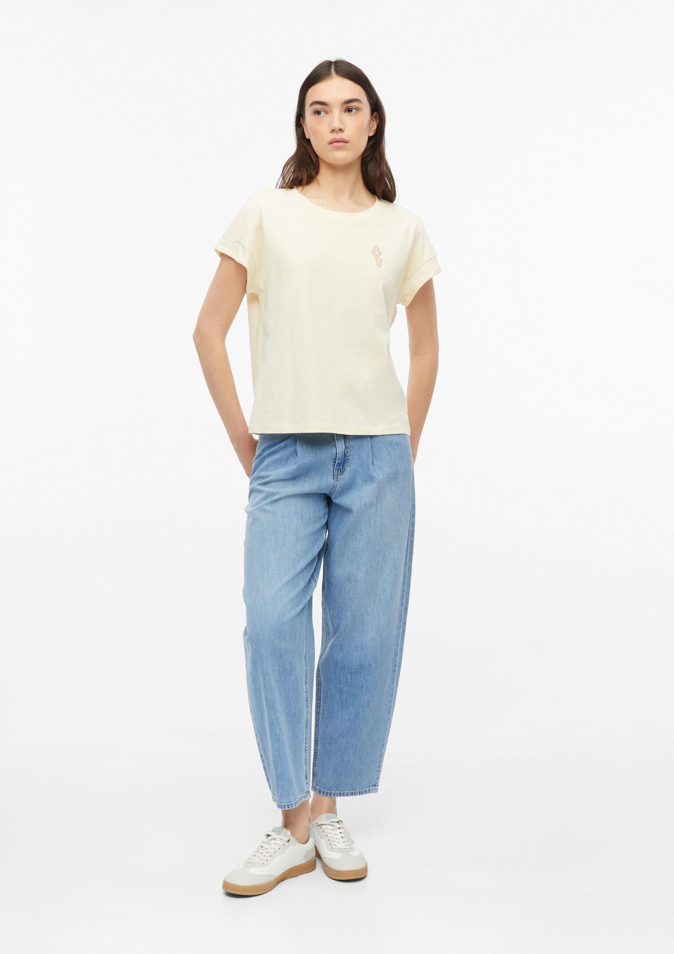 s.Oliver Kurzarmshirt T-Shirt T-Shirt mit Frontprint – Bild 5 von 5