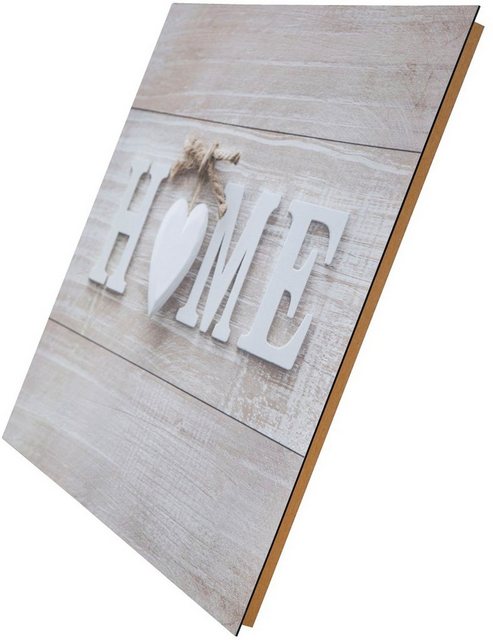 Spiegelprofi GmbH Deco-Panel »Home«, (1 Stück), hochwertiger Kunstdruck-Otto