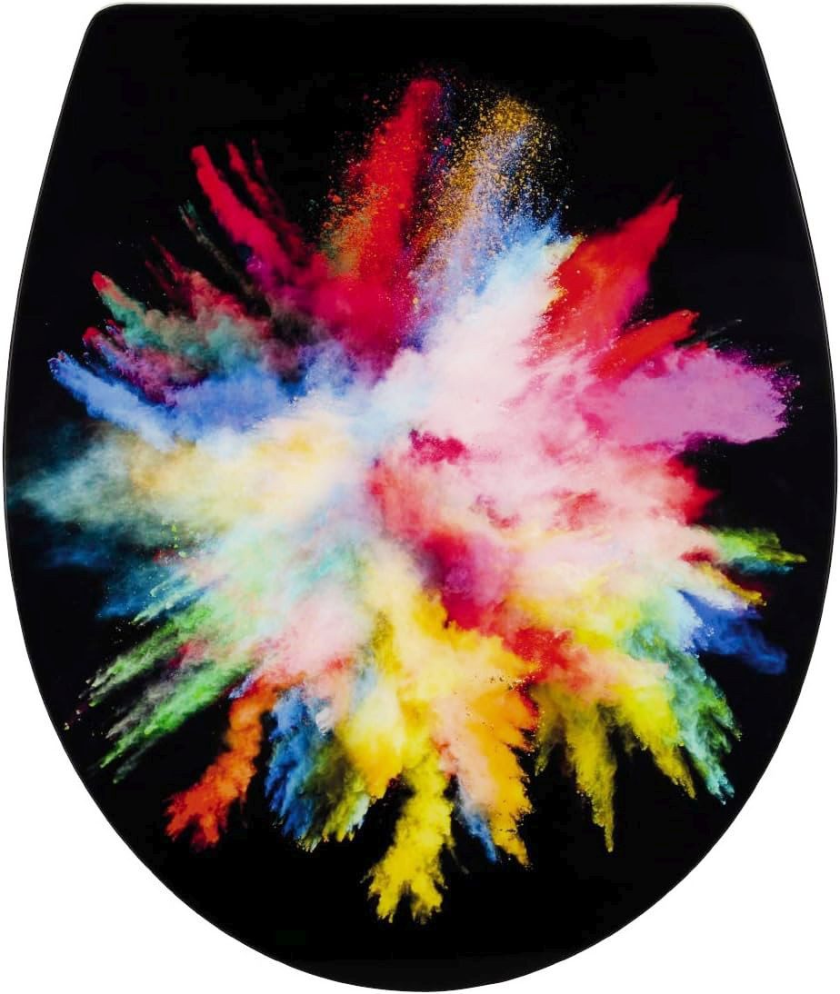 Sitzplatz WC-Sitz Farbrausch, mit Absenkautomatik, High Gloss Toilettendeck günstig online kaufen