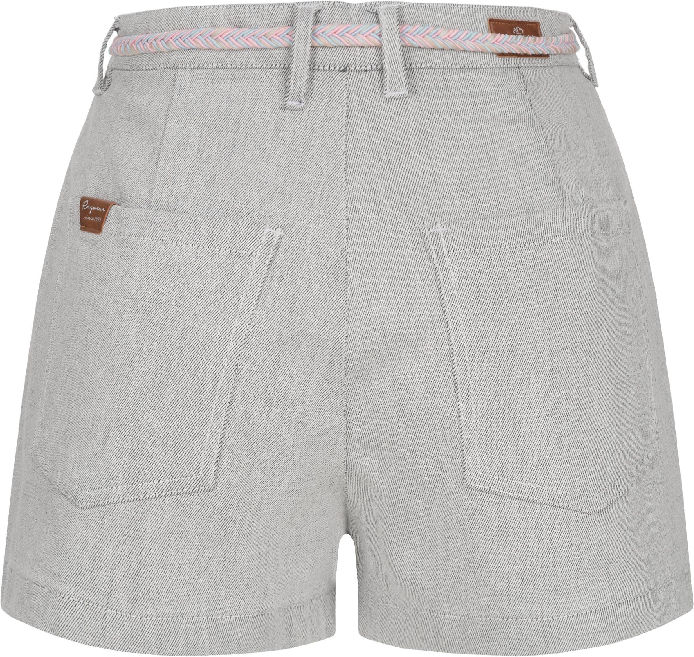 Ragwear Chinoshorts Sorenn Intl. kurze Hose mit hochwertigem Flechtgürtel