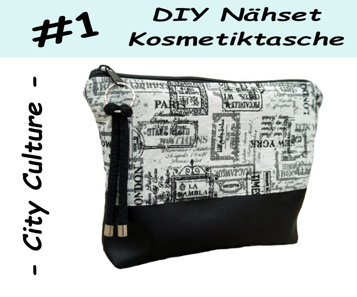 Corileo Kreativset DIY Nähset Kosmetiktasche - City Culture - Nähbox Selber günstig online kaufen