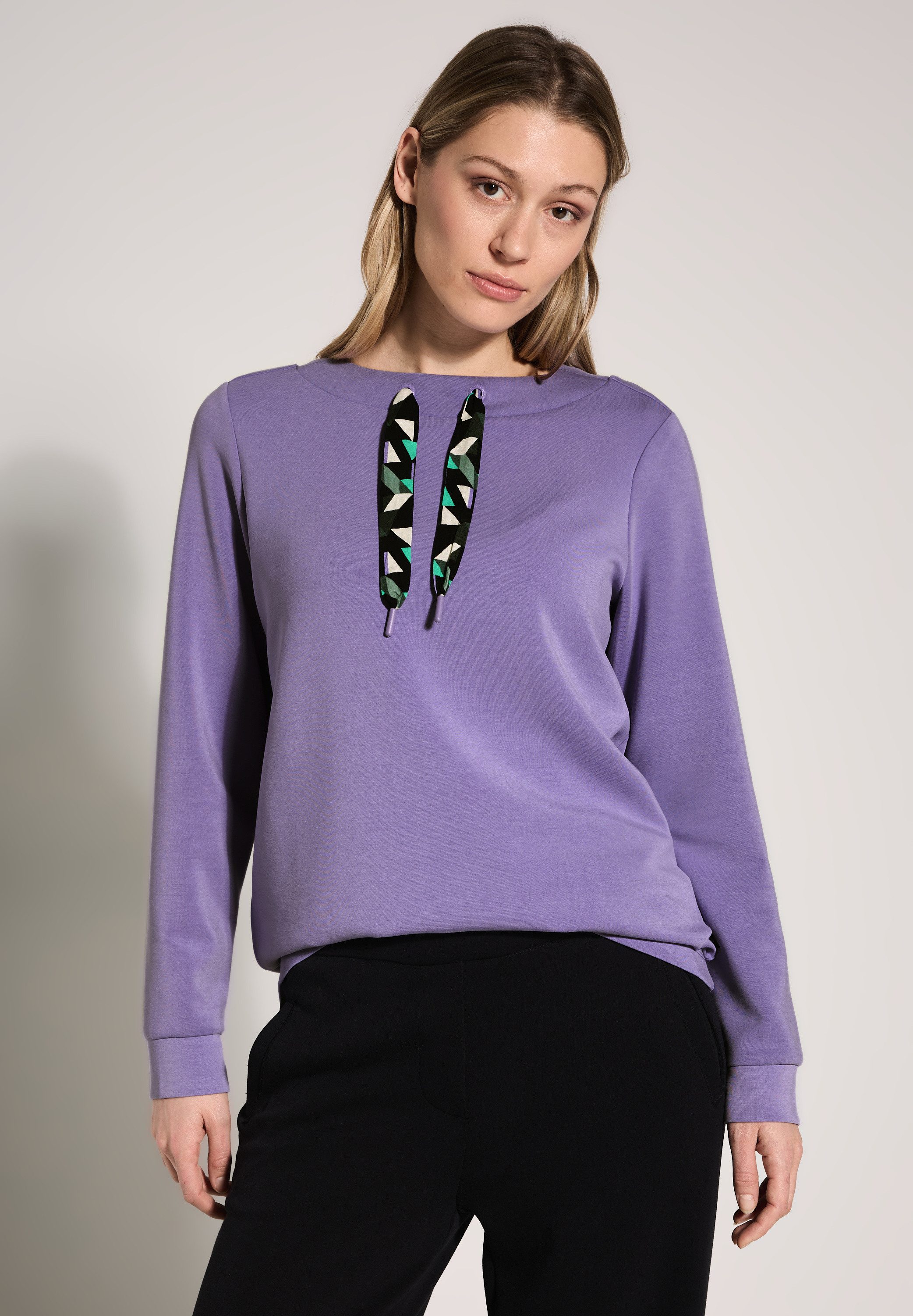 CECIL Sweatshirt mit Stehkragen