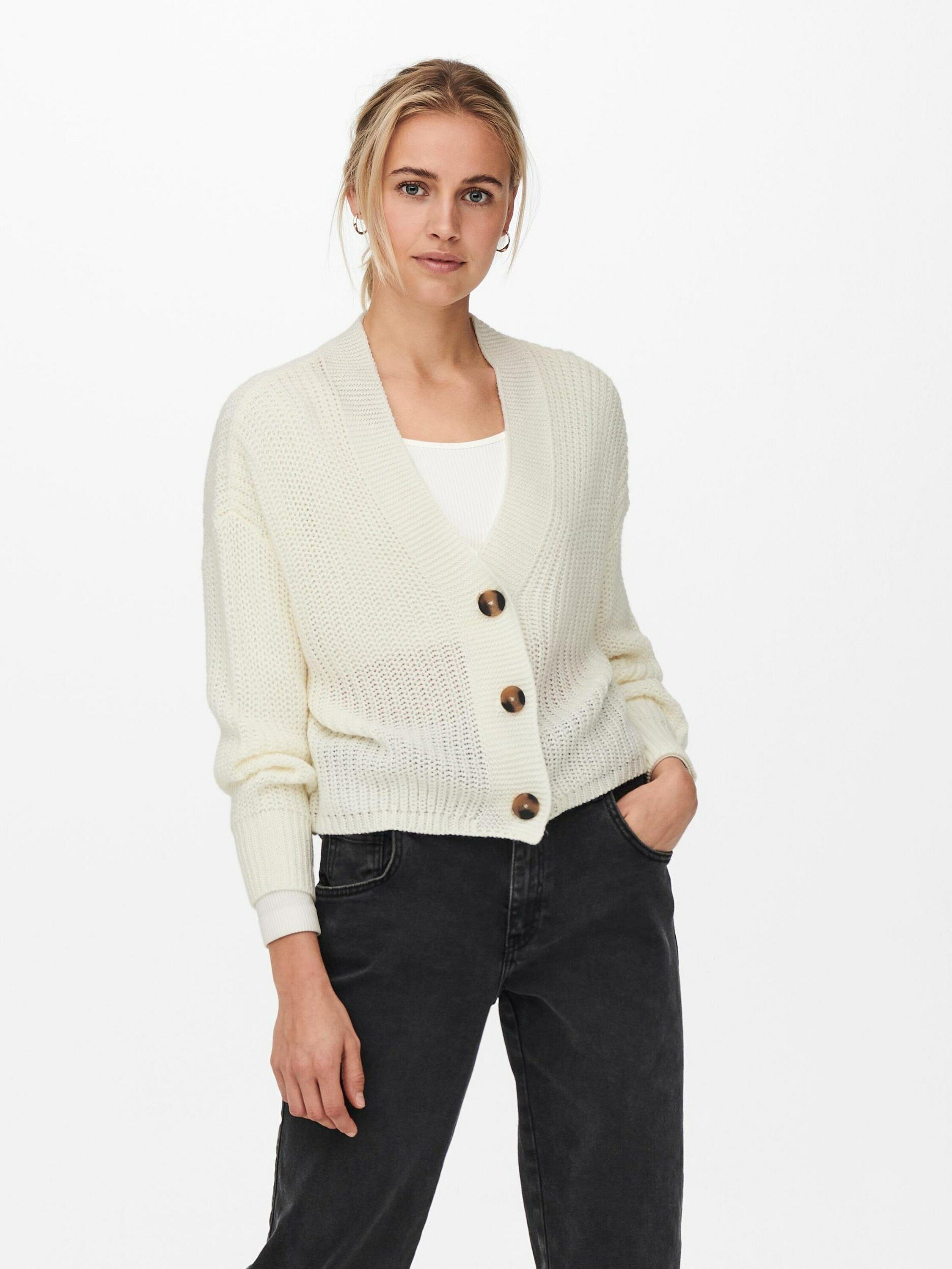 ONLY Strickjacke ONLCarol (1-tlg) Plain/ohne Details – Bild 4 von 5