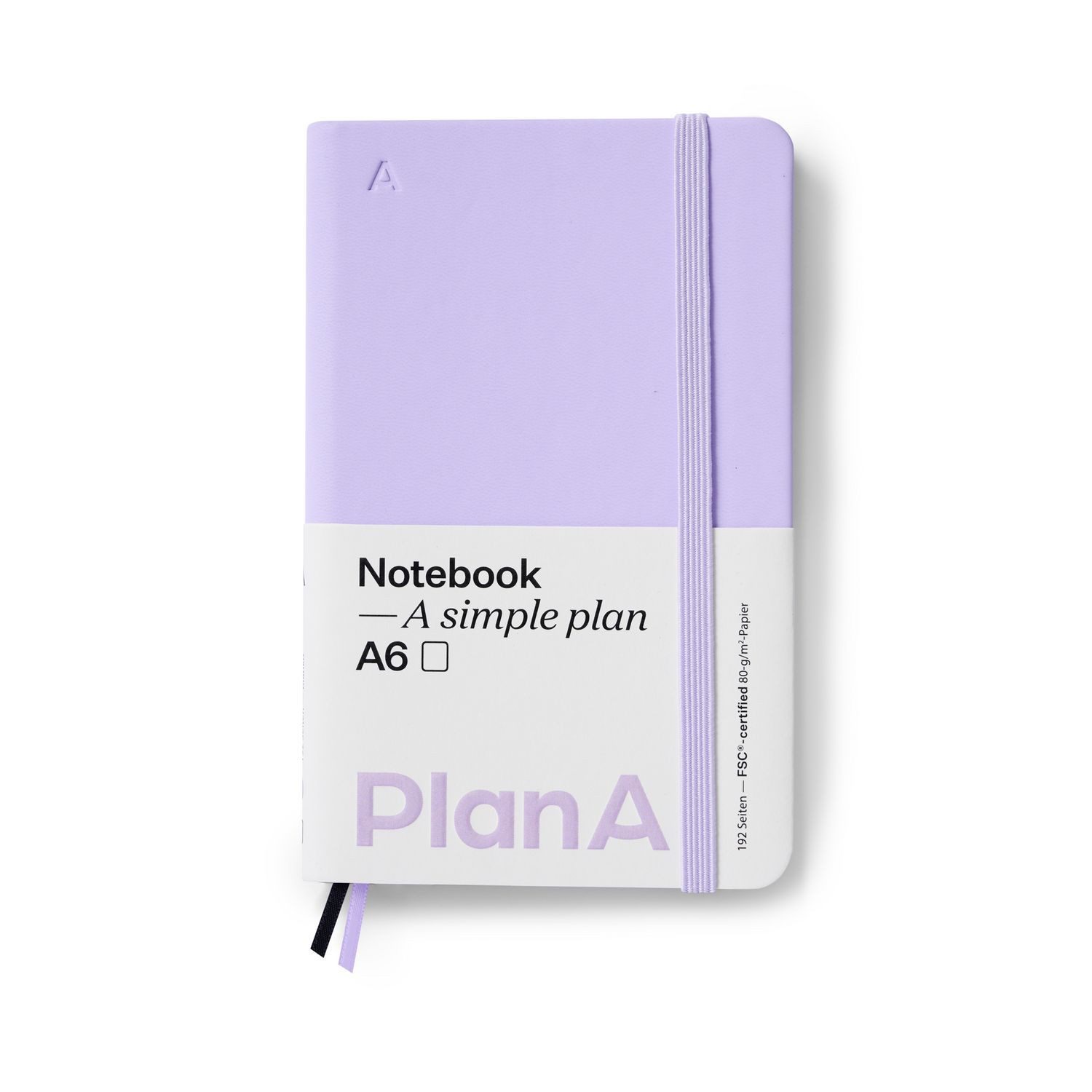 Notizbuch Notizbuch A6 Hardcover Blanko Mauve Purplela