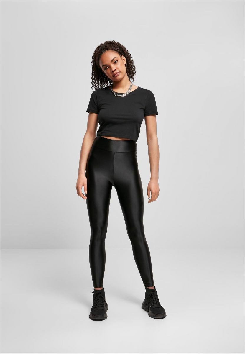 URBAN CLASSICS Leggings Ladies Highwaist Shiny Metallic Leggings XS bis 5XL – Bild 5 von 5
