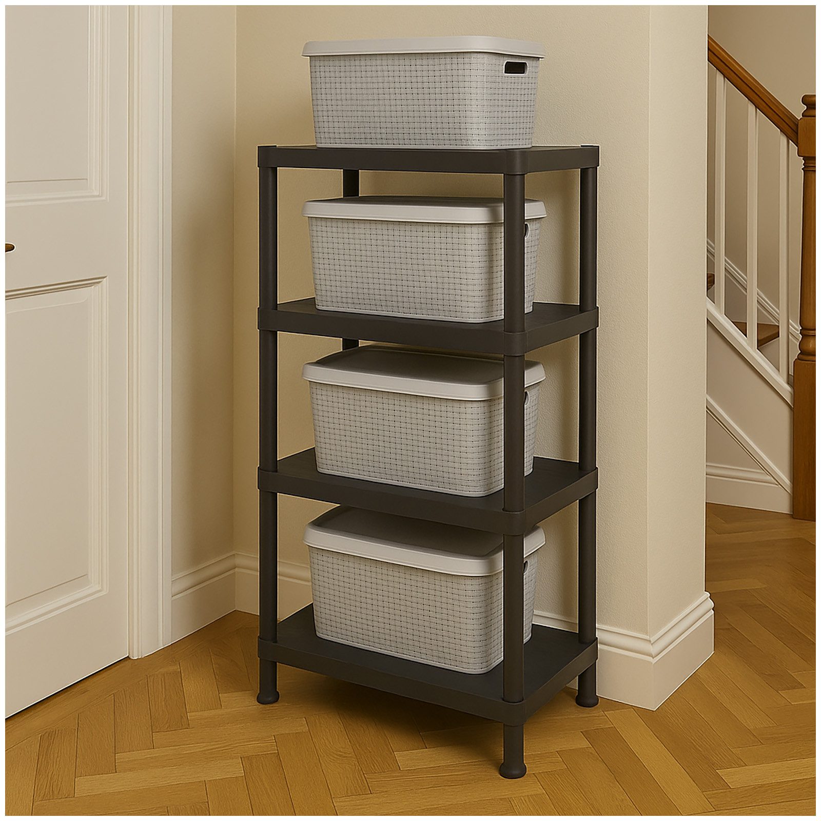HTI-Living Standregal Regal Fritz, Stück 1-tlg., Regal mit 4 Böden Standregal