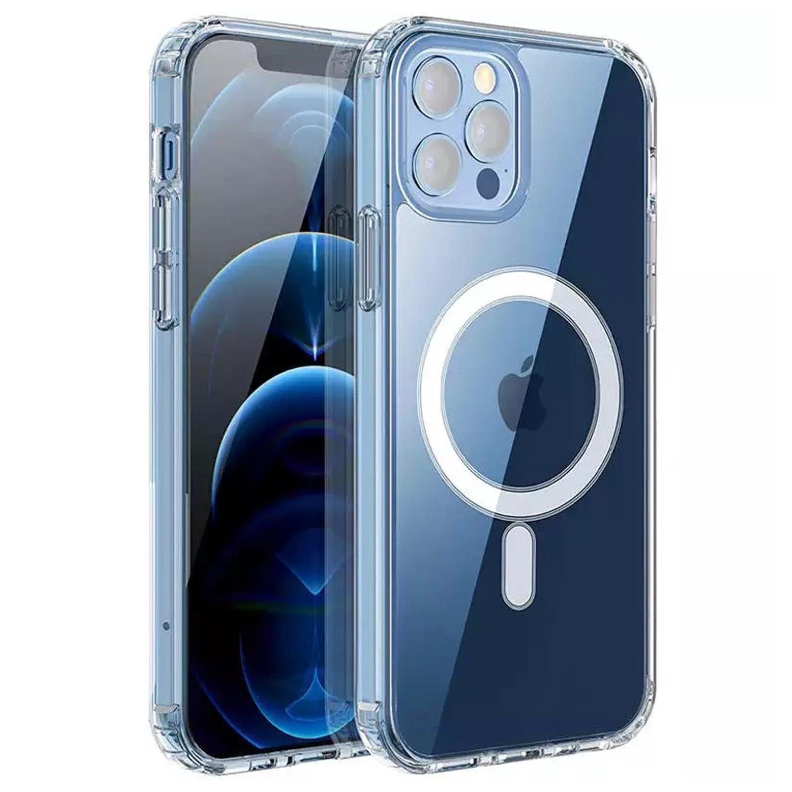 iPhone 15 Pro Silikon Hülle mit MagSafe (Transparent) 