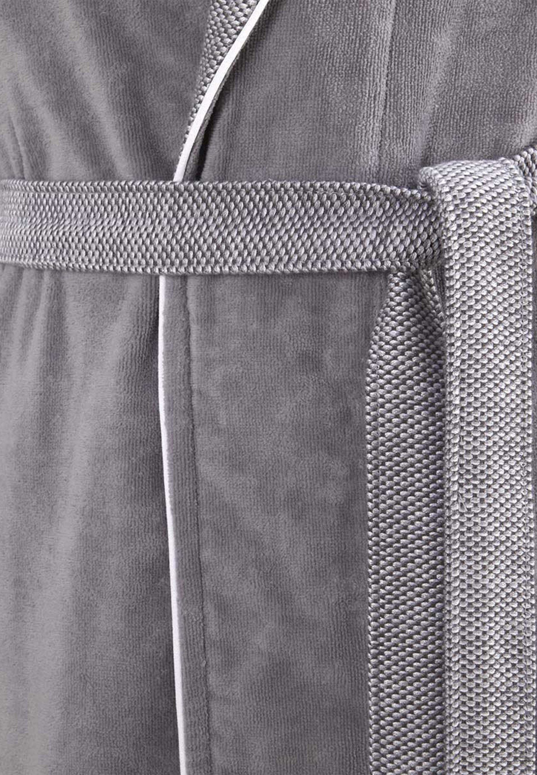Design grey Hugo LORD, mit modernem Home Baumwolle, Boss 100% Bademantel