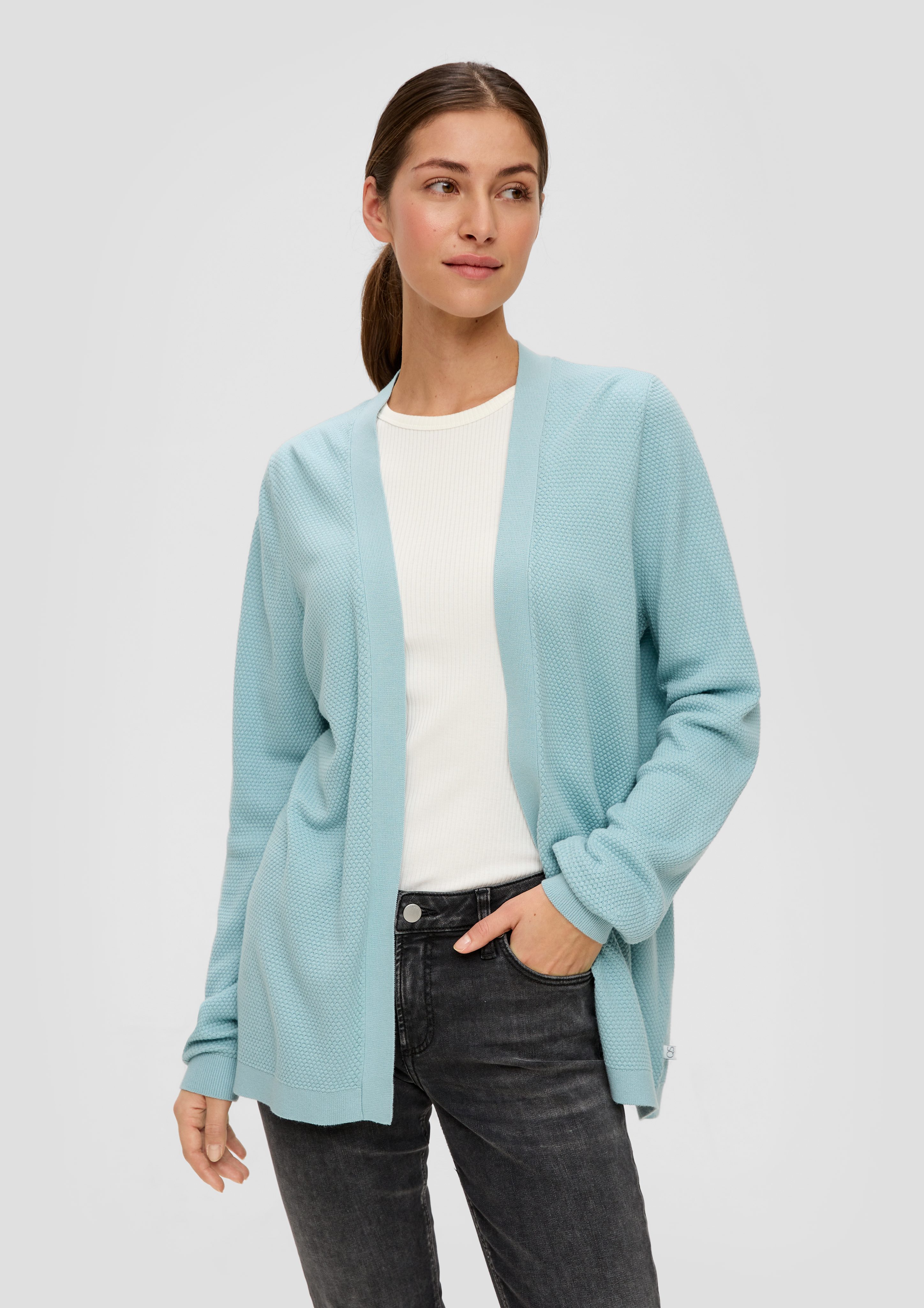 Funktionsjacke Strickjacke aus Viskosemix