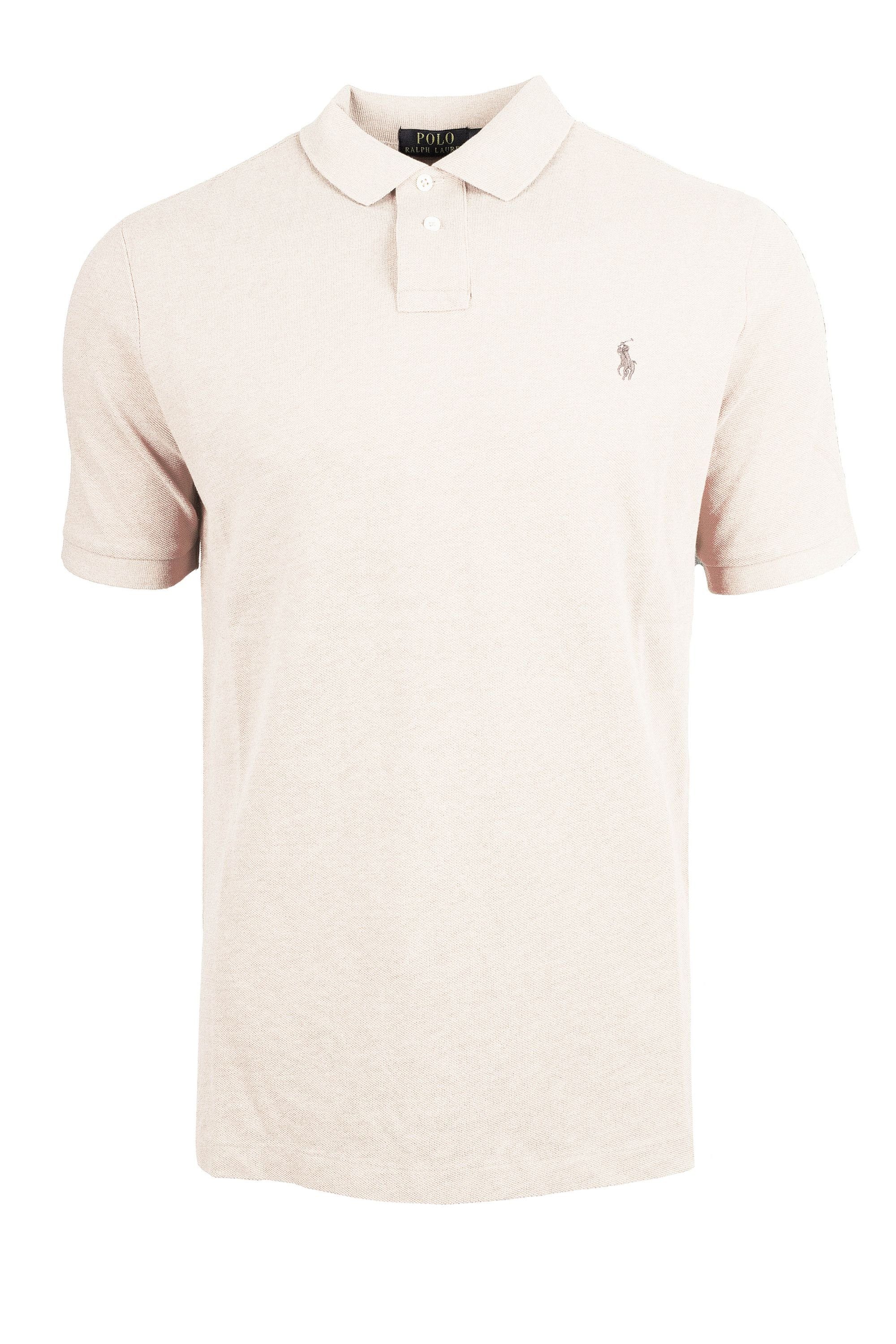 Ralph Lauren Poloshirt Ralph Lauren Herren Poloshirt Slim Fit S-XXL Off White - Grau