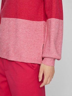 Vila Rollkragenpullover VIRIL BLOCKING ROLL-NK L/S KNIT TOP-NOOS in Colorblock Optik