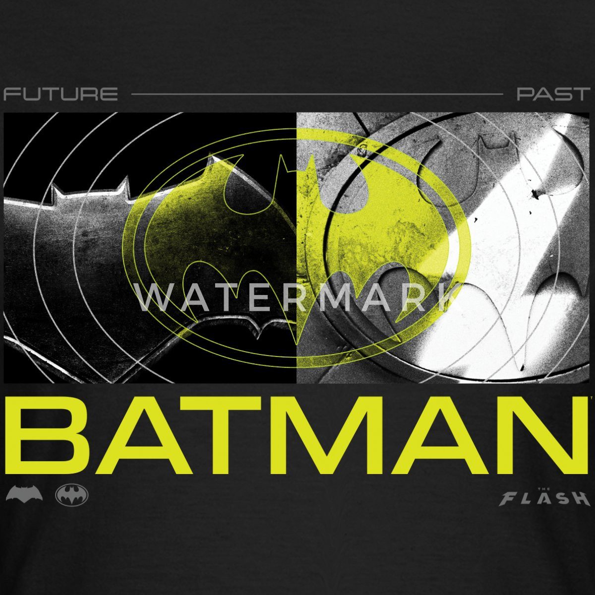 Spreadshirt T-Shirt The Flash Und Batman Zukunft Und Vergangenheit Frauen T-Shirt (1-tlg) Slim Fit, fällt klein aus