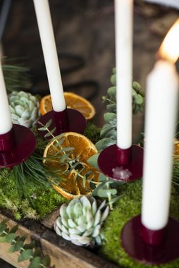 Ib Laursen Kandelaber, 4er Set Kerzen Spiess fuer Adventskranz Blumengesteck oder Flasc