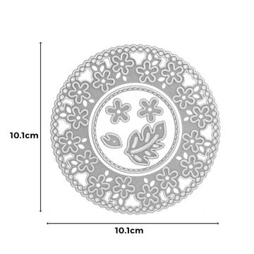 Stanzenshop.de Motivschablone Stanzschablone: Kreis mit Blumen und extra Blüten