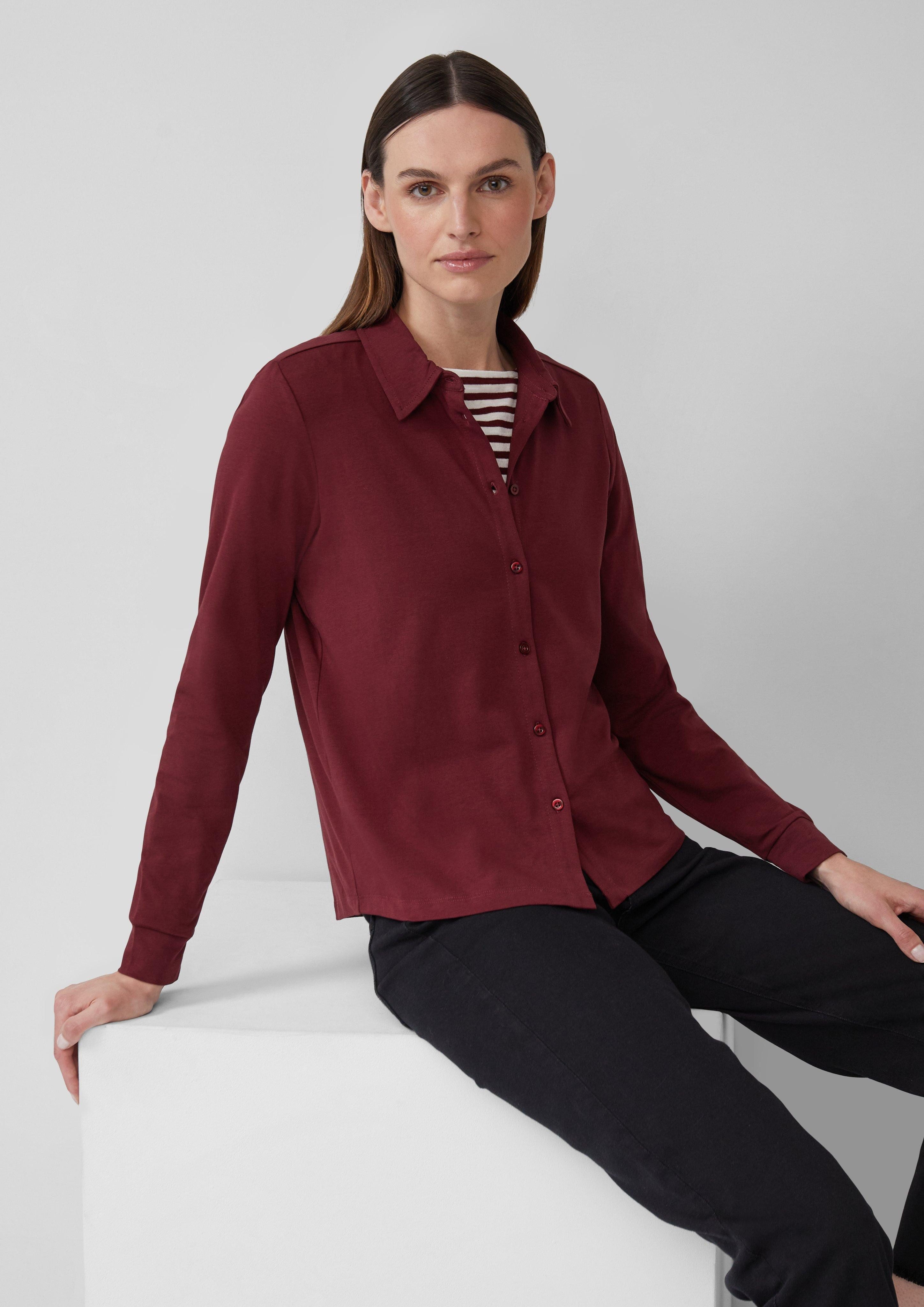 s.Oliver Langarmshirt Elastische Jerseybluse günstig online kaufen