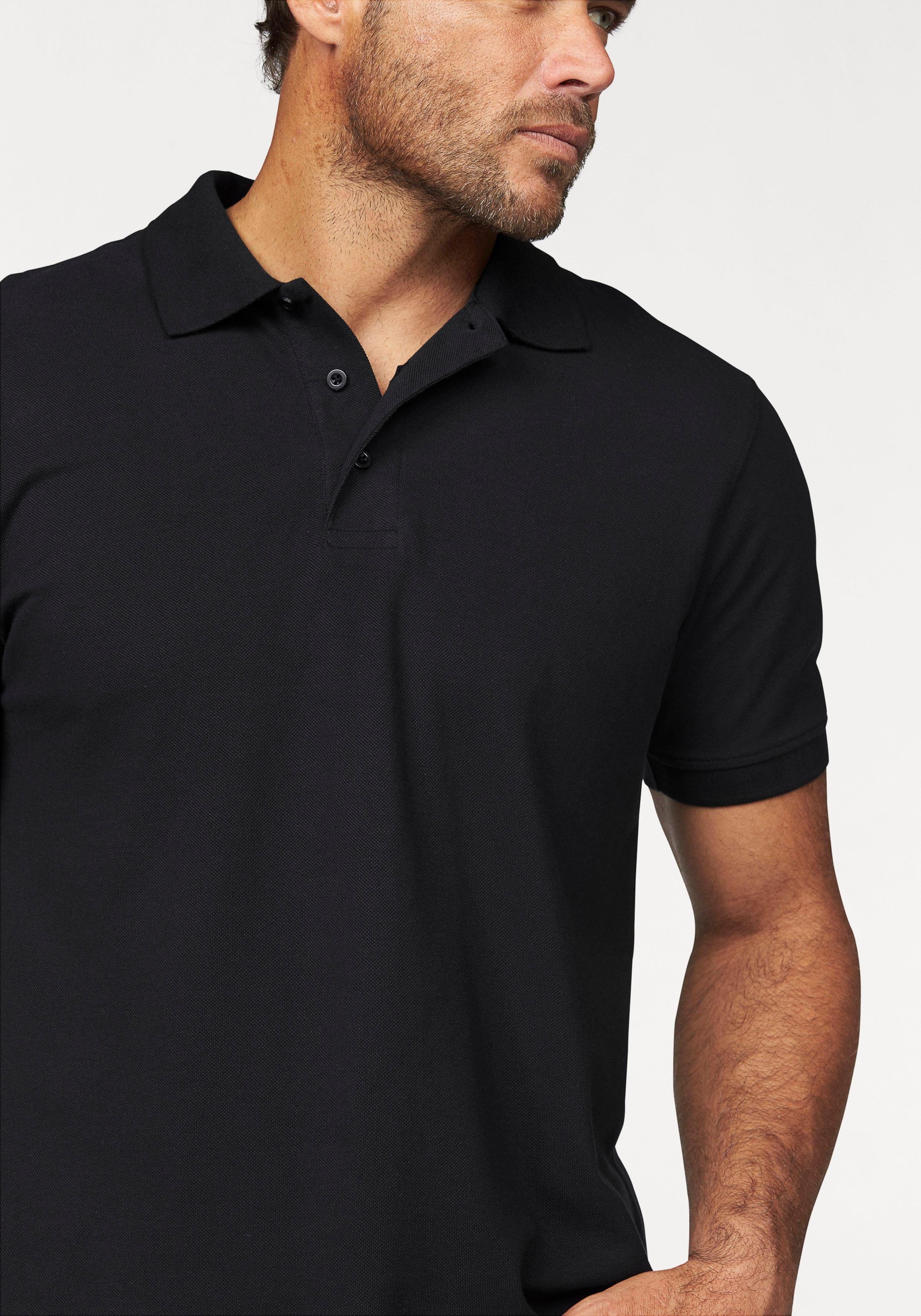 Man's World Poloshirt Kurzarm, lockere Passform, unifarben – Bild 4 von 5