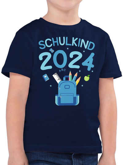 Shirtracer T-Shirt Schulkind 2024 I Einschulung Junge Schulanfang Geschenke