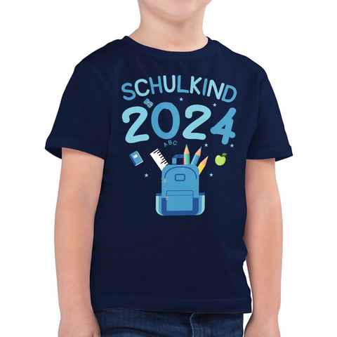 Shirtracer T-Shirt Schulkind 2024 I Einschulung Junge Schulanfang Geschenke