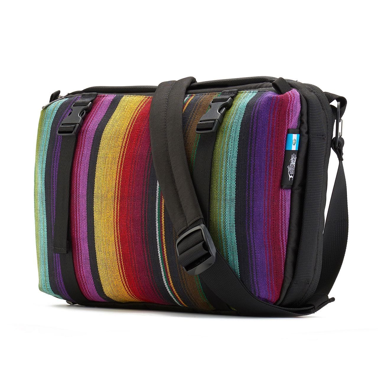 Ethnotek Laptoptasche Somanya Sling Messenger Tasche, Umhängetasche aus Recycling PET Material