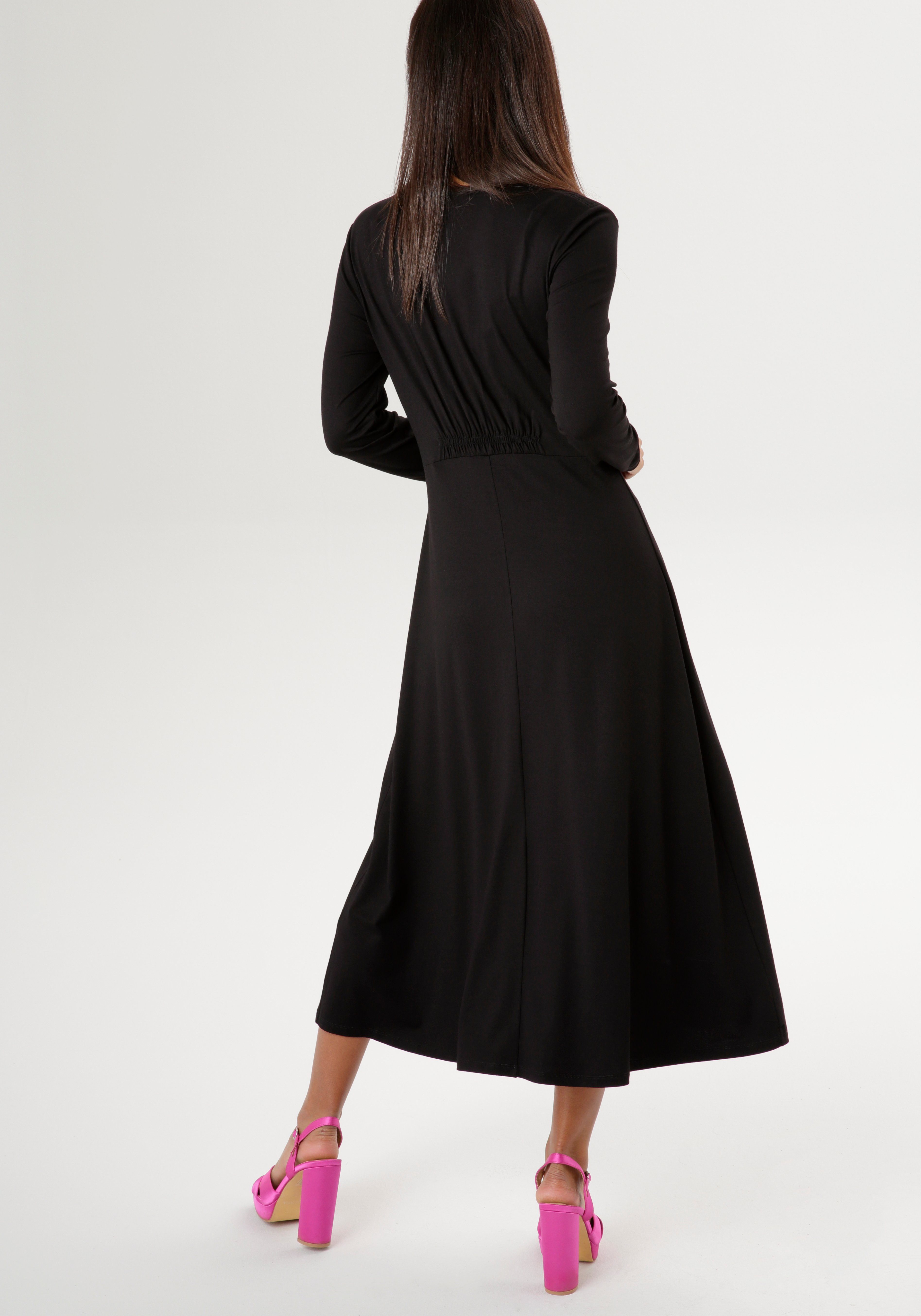 Aniston SELECTED Midikleid mit drapierter Unterbrustnaht günstig online kaufen