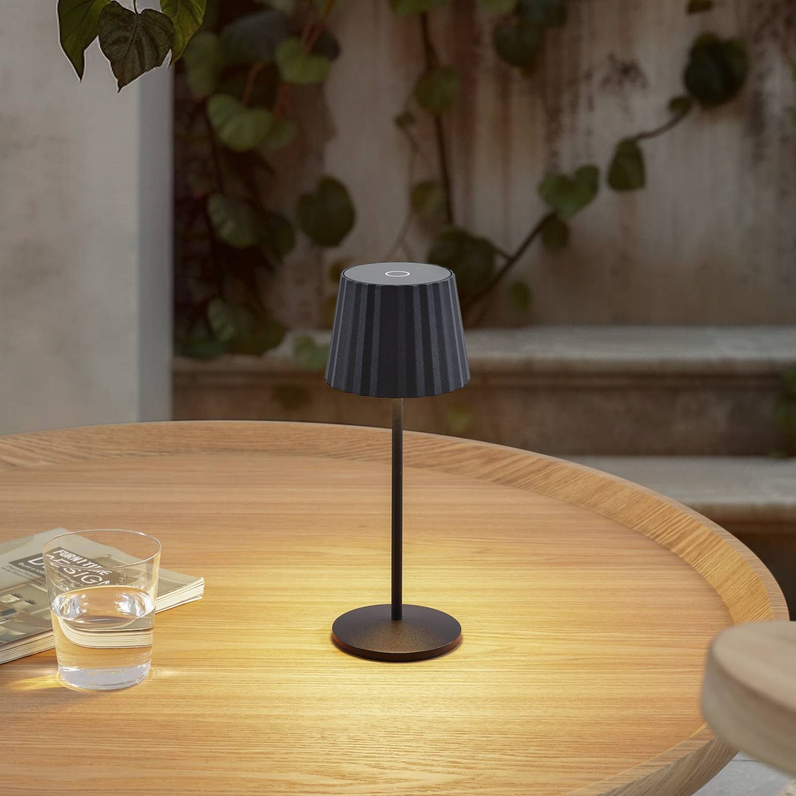 Lindby Außen-Tischleuchte Esali, Enthalten, 1 x 2,2 W LED, warmweiß