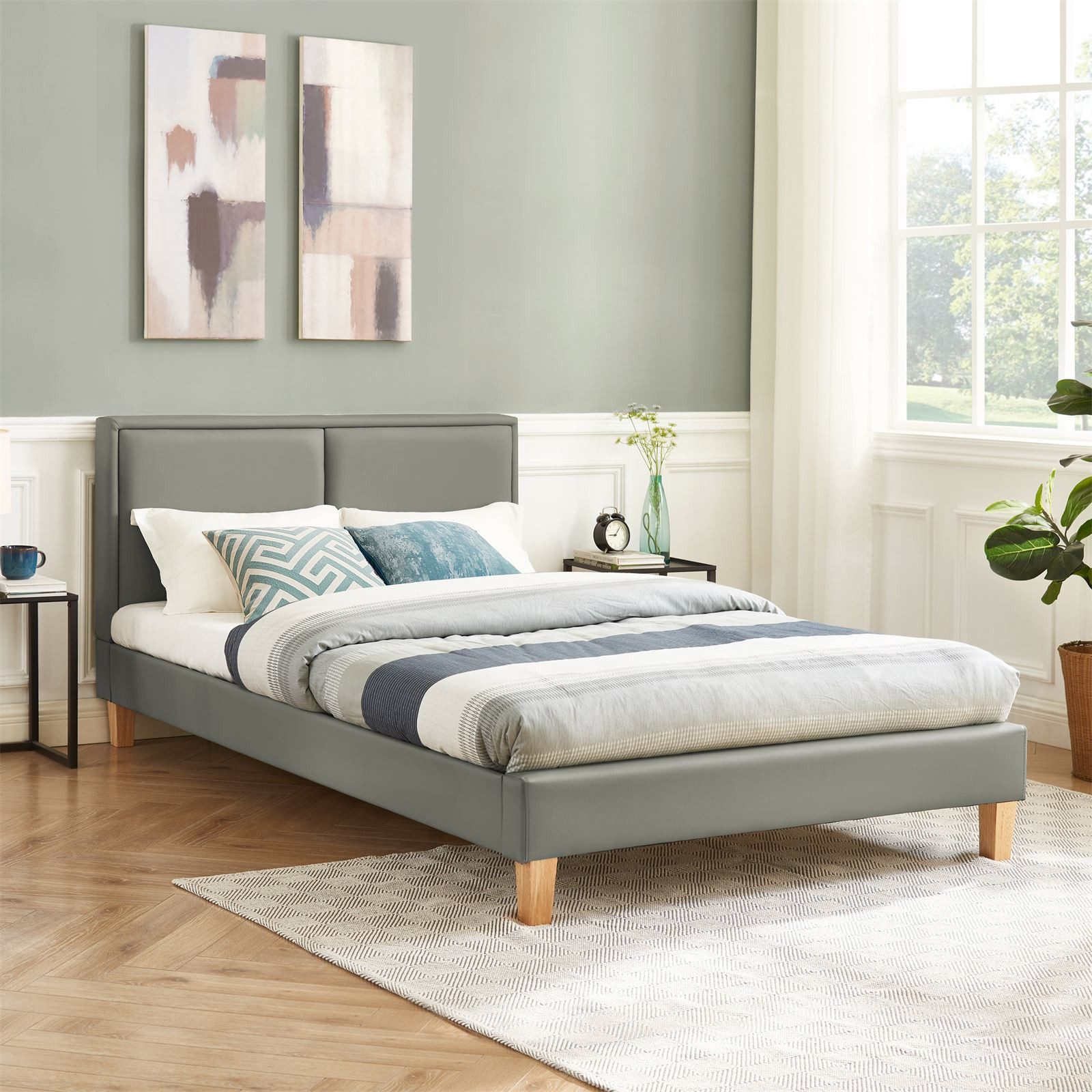 CARO-Möbel Polsterbett CELINE, Polsterbett Doppelbett 120 x 200 cm inkl. La günstig online kaufen