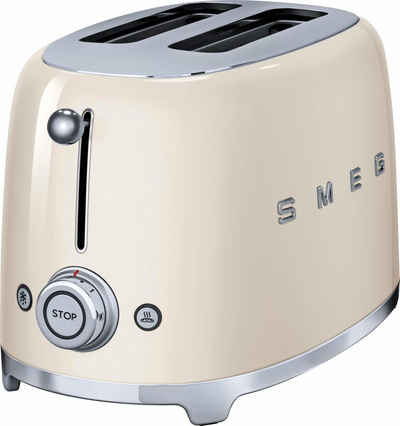 Smeg Toaster TSF01CREU, für 2 Scheiben, 950 W