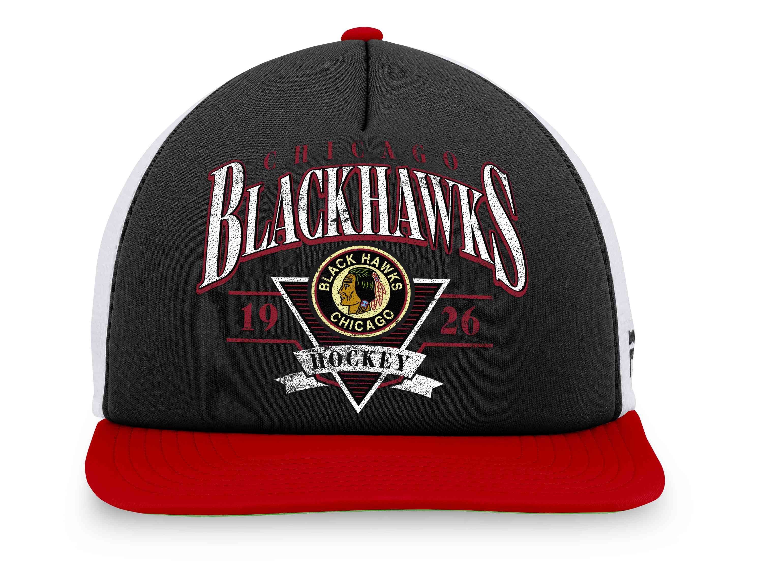 Chicago Blackhawks Cap Trucker Classic Foam Fanatics Snapback NHL Front