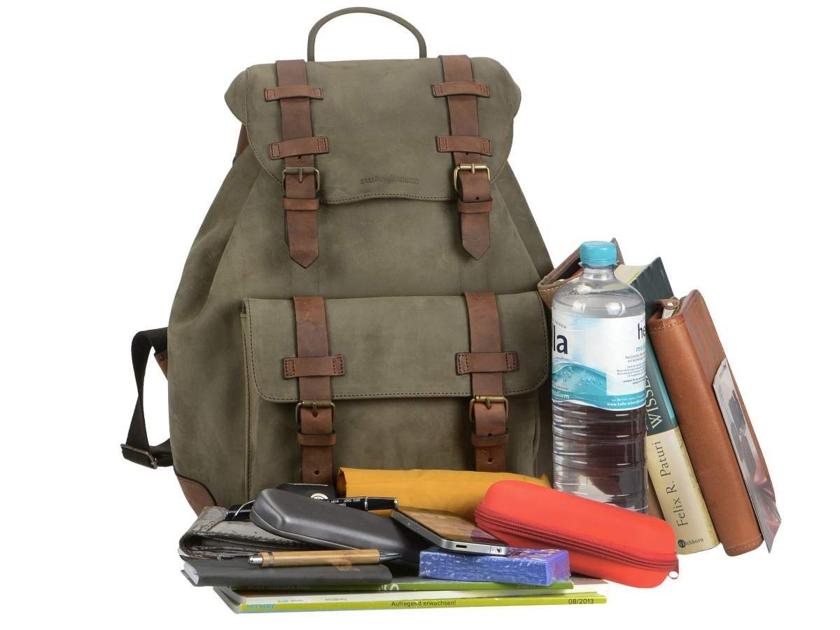 Ruitertassen Wanderrucksack Leisure, Rucksack, samtig weiches Leder im rustikalen Look
