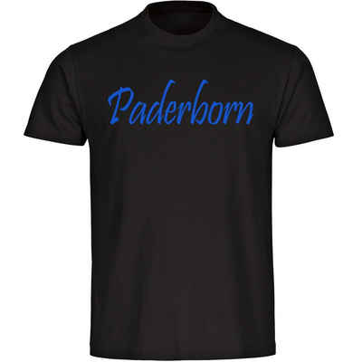 multifanshop T-Shirt Kinder Paderborn - Schriftzug - Boy Girl