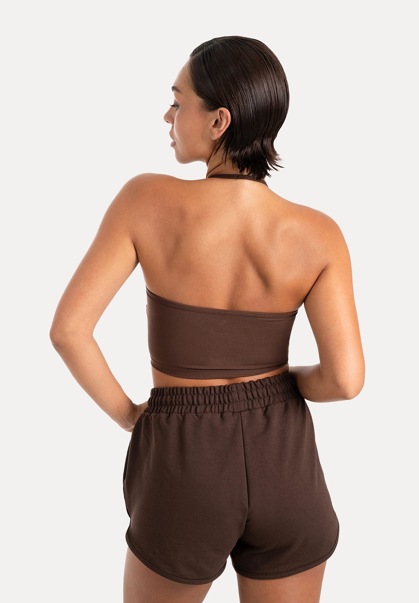 Smilodox Sport-BH Florea Damen, Neckholder Top, Slim Fit, Stretch, für Gym & Freizeit Verstellbare Träger, Soft Touch, Stretch, Figurbetont