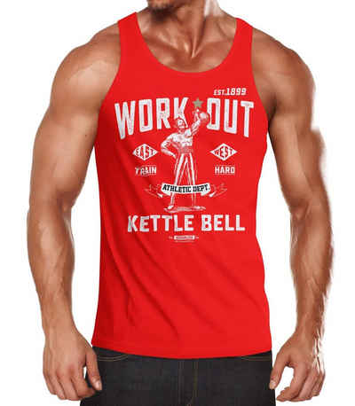 Neverless Tanktop Herren Tank-Top Kettle-Bell Muskelshirt Gym Muscle Shirt Fitness Neverless® mit Print