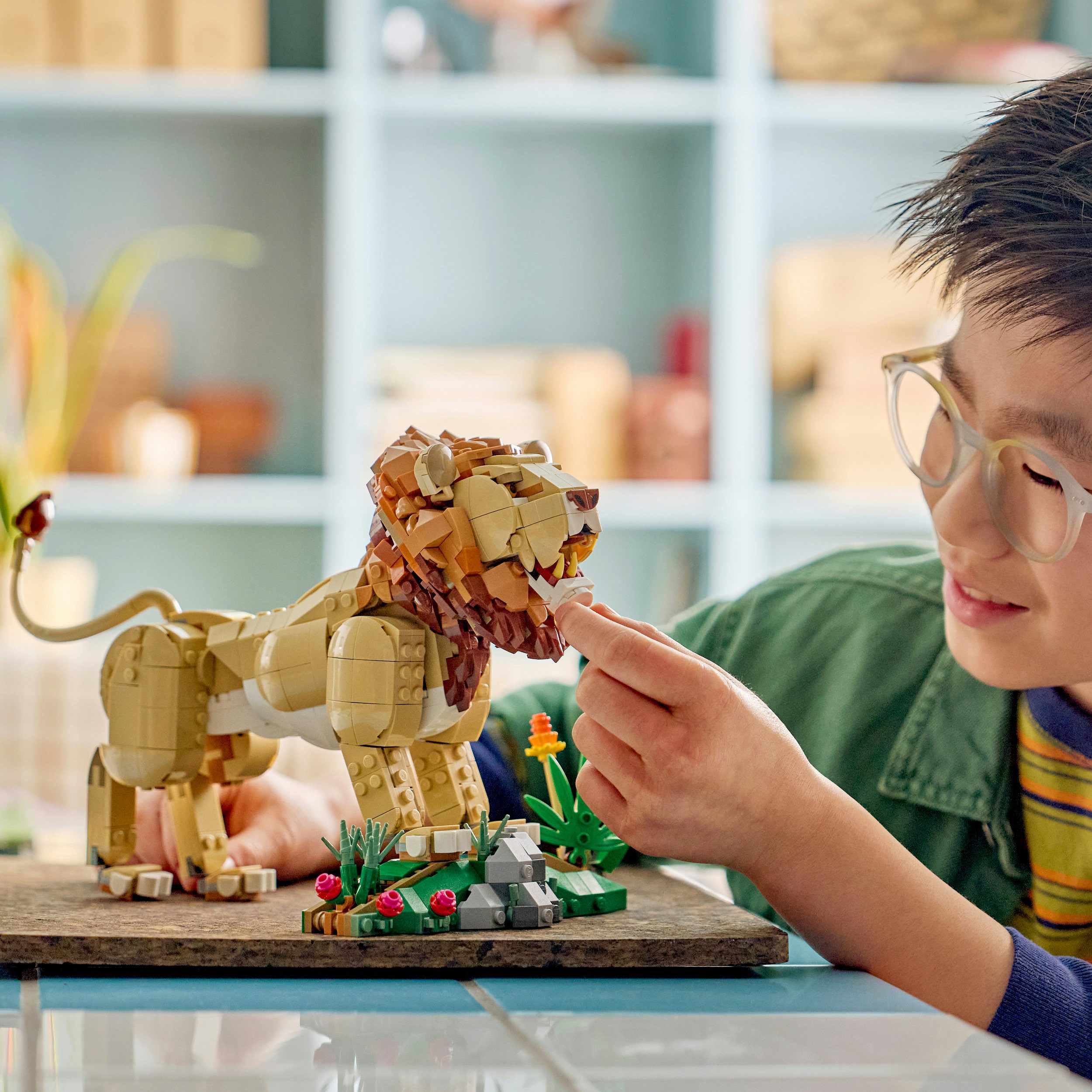 LEGO® Wilde Tiere: Majestätischer Löwe (31386), LEGO Creator Konstruktionsspielsteine, (839 St), Made in Europe