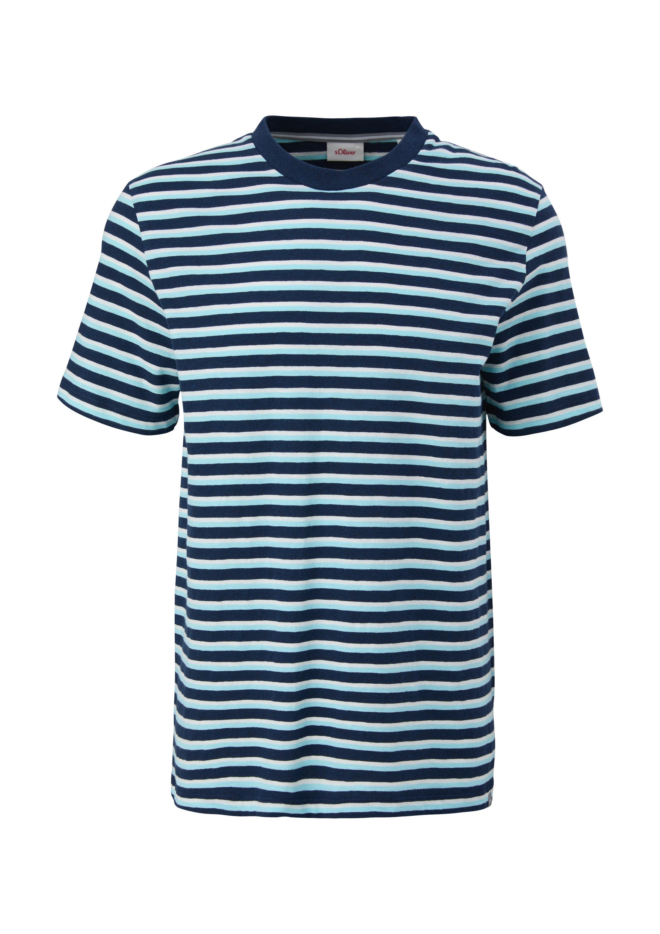 s.Oliver Kurzarmshirt T-Shirt T-Shirt mit Rundhalsausschnitt