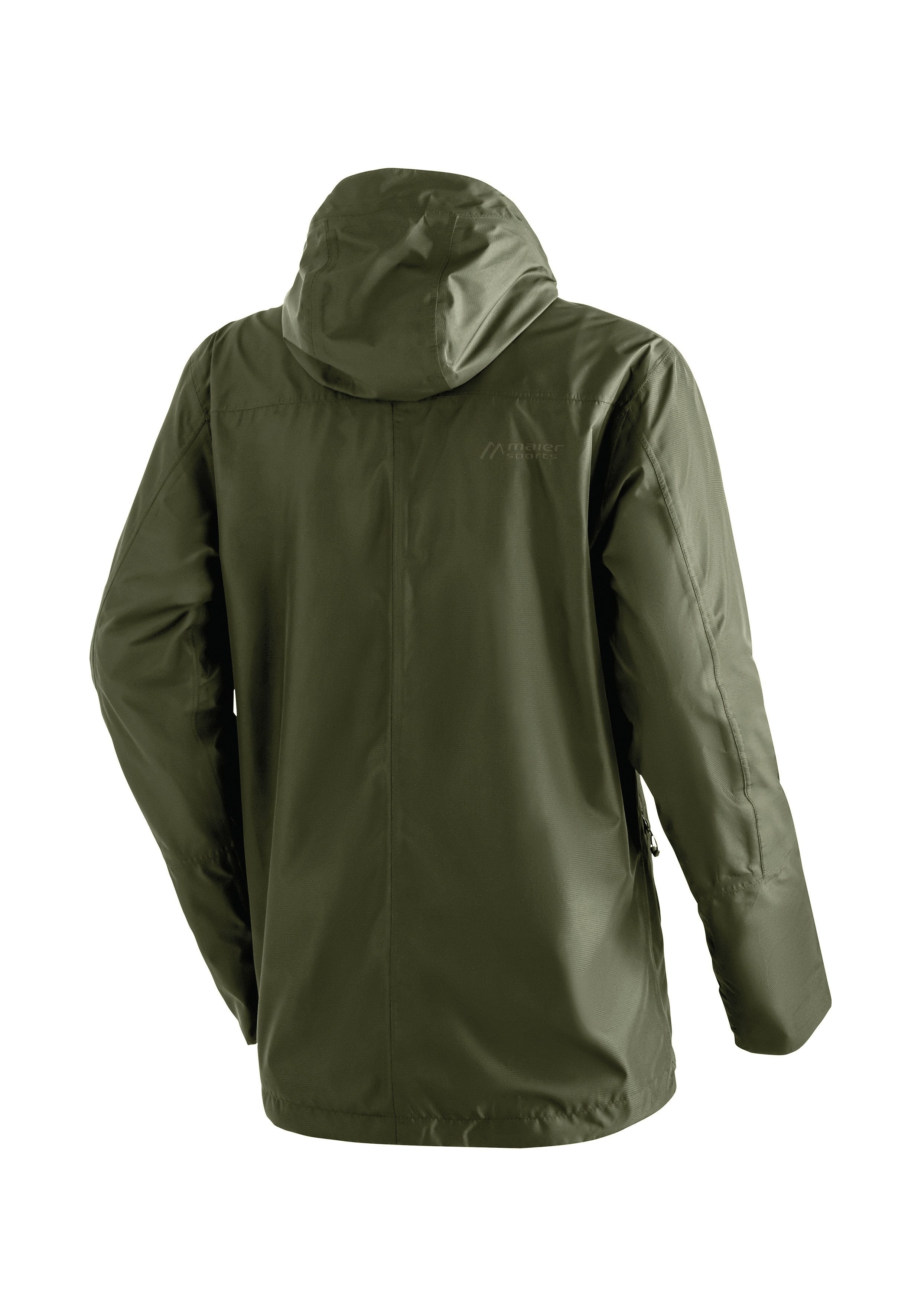 Maier Sports Regenjacke Abbenstein M Herren Jacke wasserdicht, moderner Windbreaker, Outdoorjacke, Reg. Fit