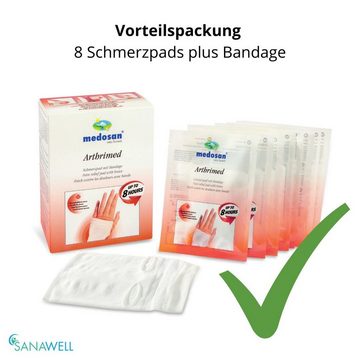 Medosan Bandage Arthrimed Wärmepads mit Bandage, 8+1 Vorteilsset