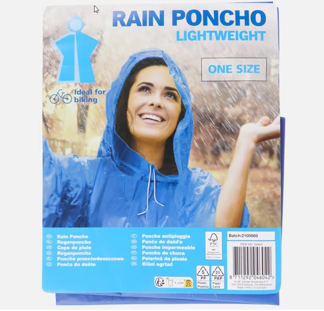 Spectrum Regenponcho Regenponcho verschiedene Ausführungen (1-St)