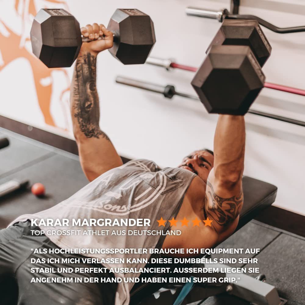 SF SUPRFIT Kurzhantel Hexagon Hanteln Paar, (Set, Paarweise), Hexagon Kurzhanteln Paar