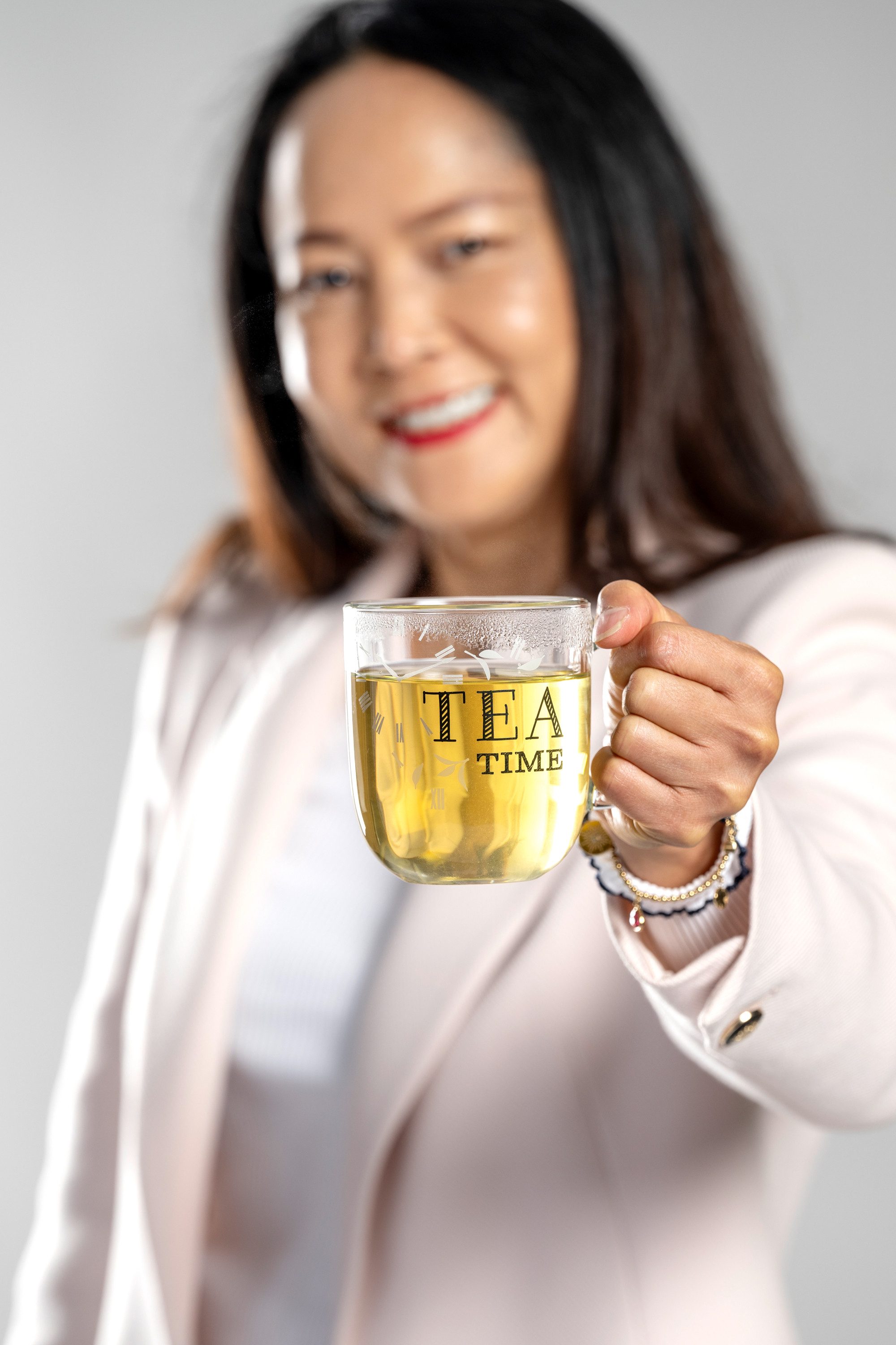 LEONARDO Tasse Becher "TEA TIME", 4er-Set, UFFICIO, 4-tlg., Glas, spülmaschinengeeignet