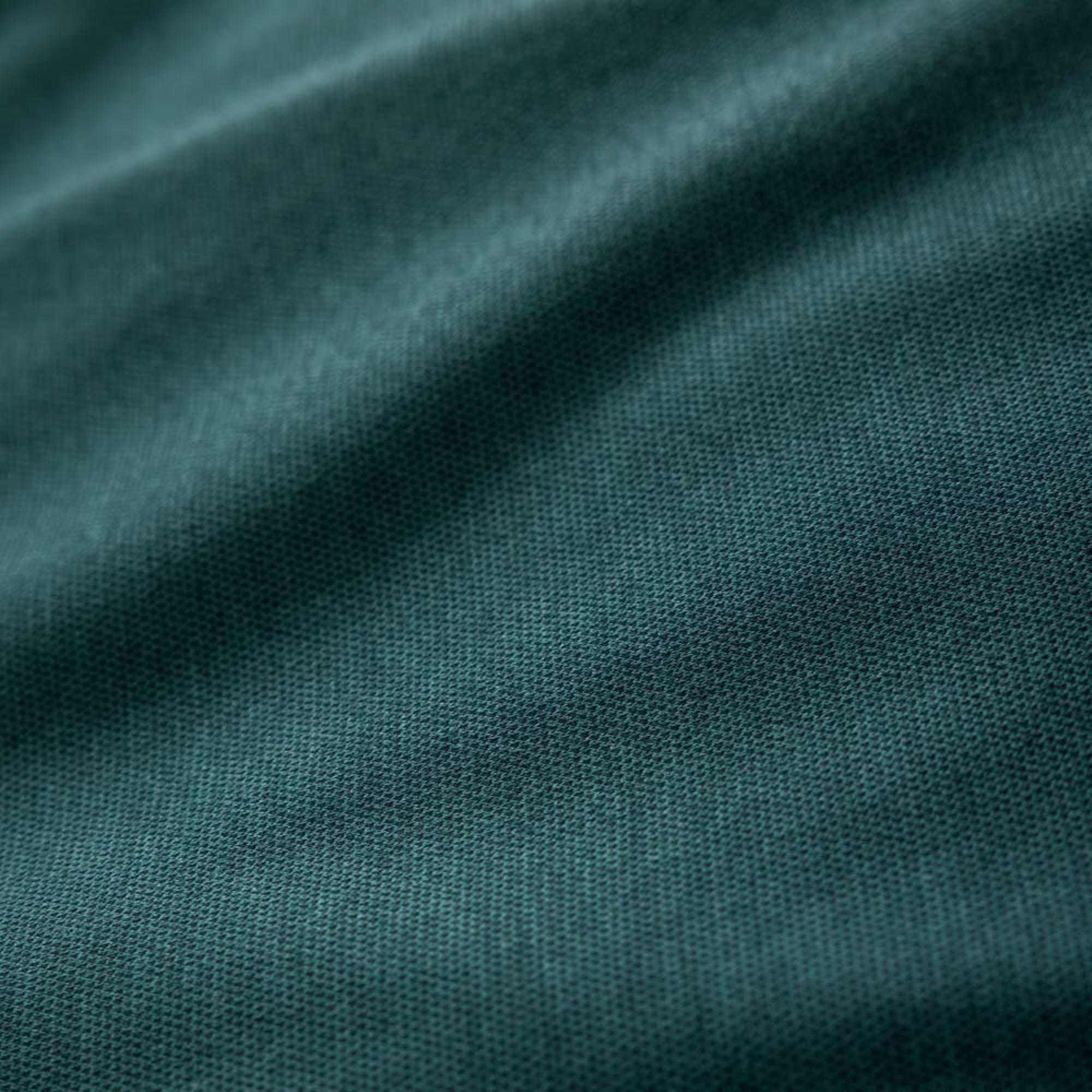 Estella Bettwäsche Estella Mako Jersey Bettwäsche 200x200 Takoma uni Melange petrol 6873-, Mako-Jersey, 3 teilig, für Sommer und Winter