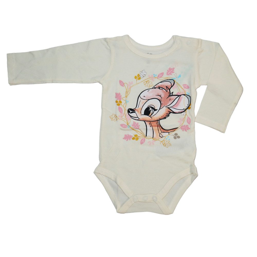 EplusM Ползунки Disney Bambi Baby Kleinkind kurzarm Body Ползунки Gr. 68 bis 92, Baumwolle