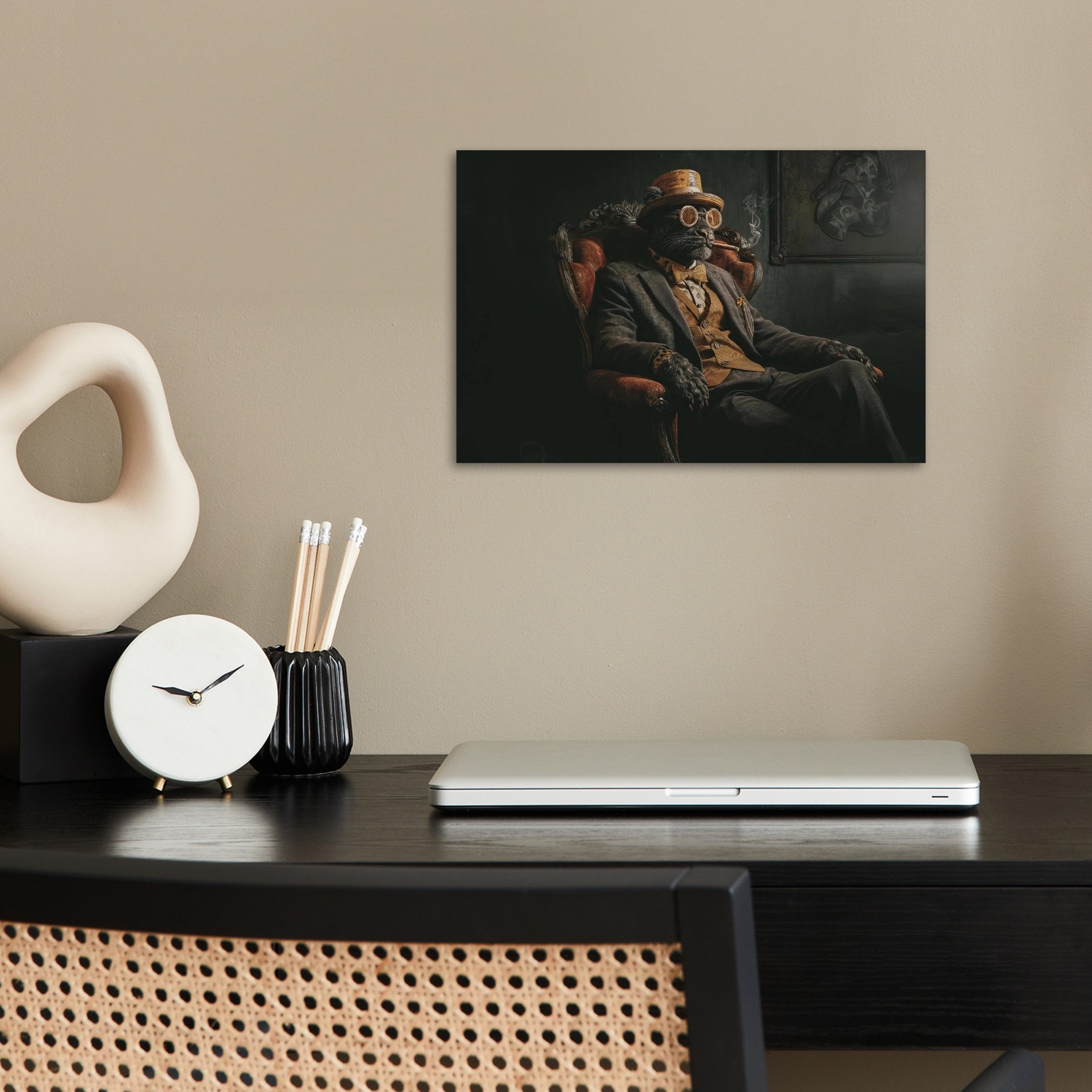MuchoWow Poster Katze - Anzug - günstig online kaufen