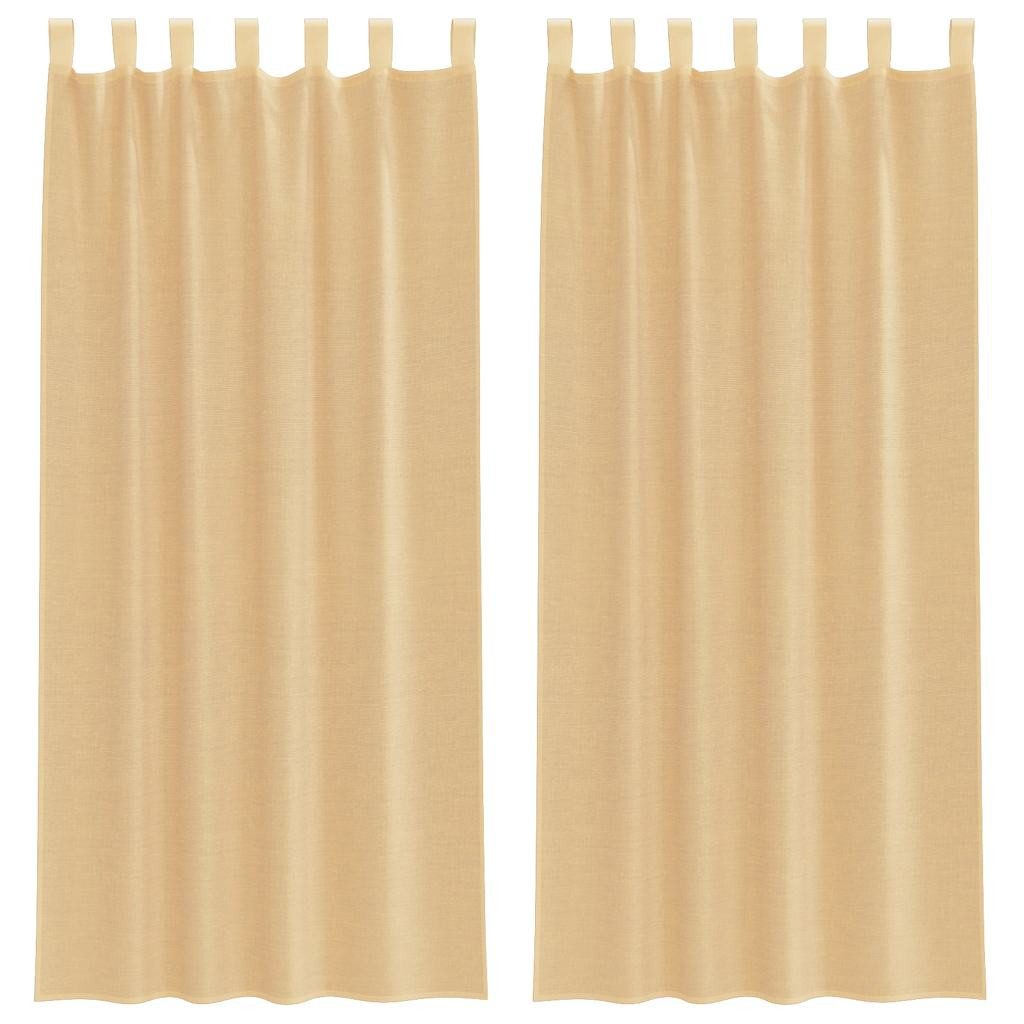 vidaXL Vorhang Voile Vorhänge mit Stangentaschen günstig online kaufen