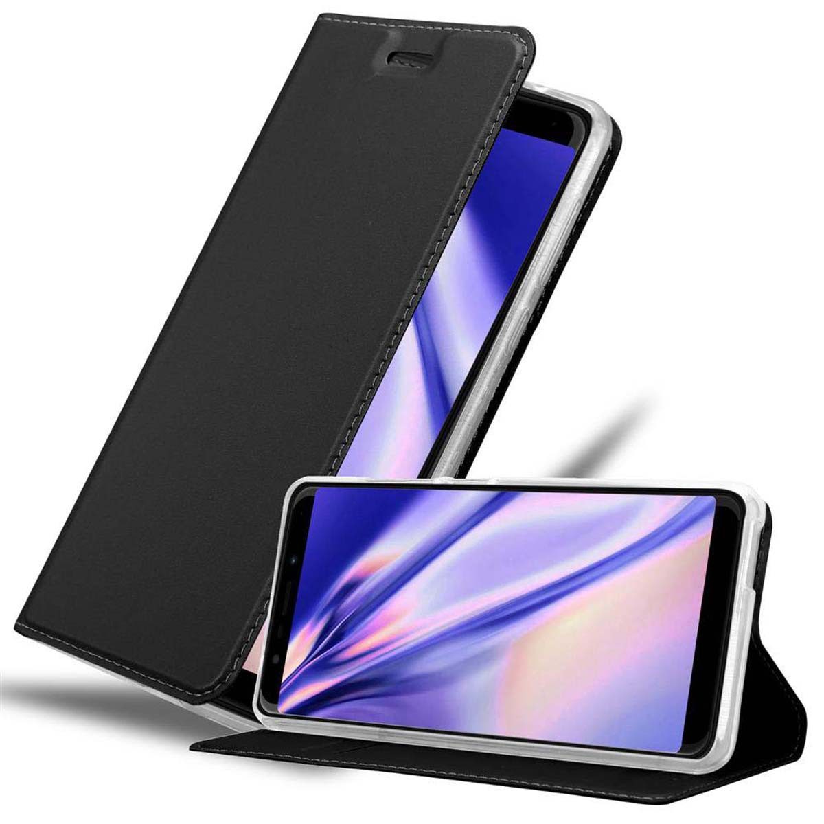 Cadorabo Handyhülle für WIKO VIEW GO Hülle WIKO VIEW GO, Schutzhülle Hülle mit Standfunktion, Magnetverschluss und Kartenfach