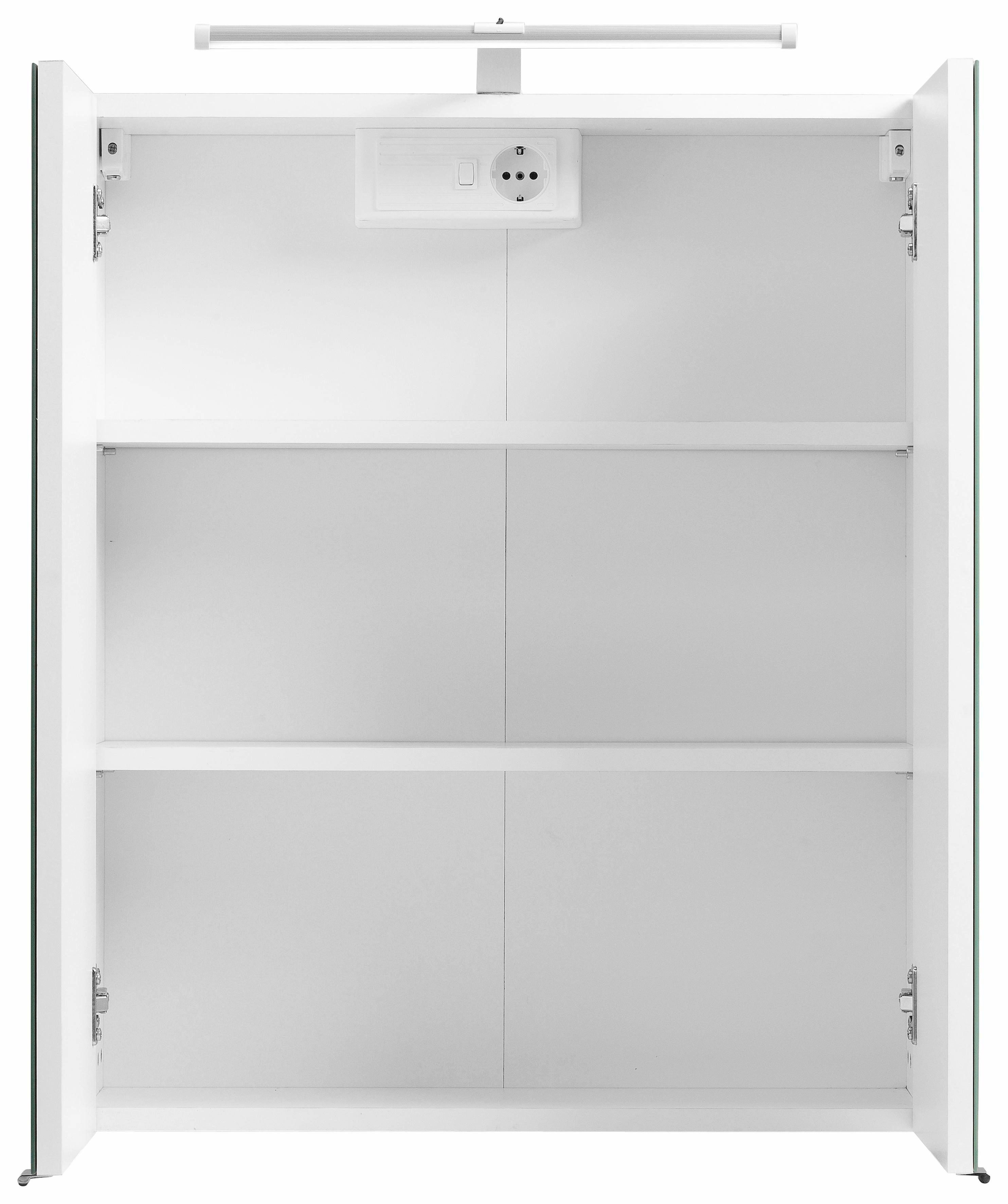 welltime Spiegelschrank Hero mit LED-Beleuchtung und wechselbarem Türanschlag – Bild 4 von 5